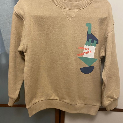 H&M Kids Sweatshirt New Beige Size 122
