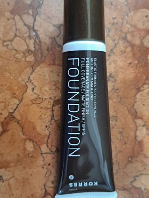 Korres Make up Foundation Pomegranate Matte Finish SPF 15 new