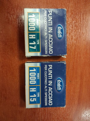 Buffetti Heavy-Duty Stapler Wires Set H 15 & H 17 like new