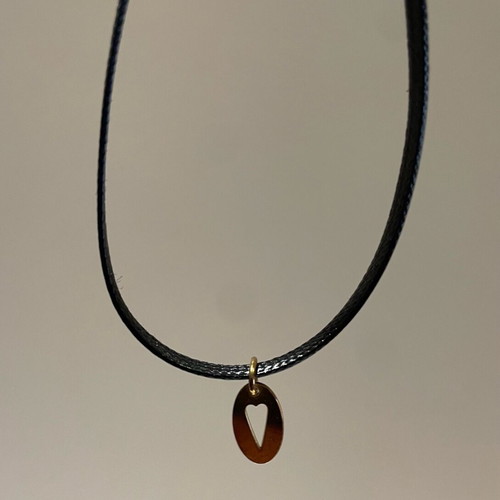 Prinkipo gold choker with heart like new