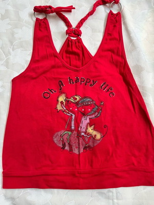 Red Tank Top Small Size Like New