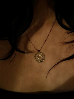 Handmade stainless steel necklace new, gold color