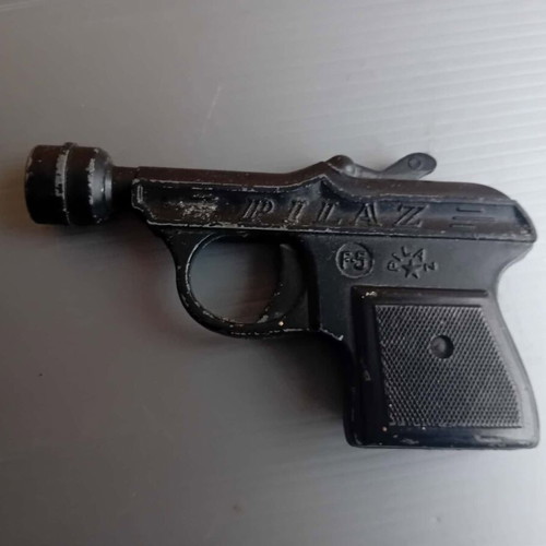 Vintage metal toy gun Pilaz used from 1970s Greece