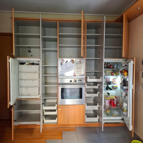 Miele kitchen cabinet set used, 5 independent storage columns