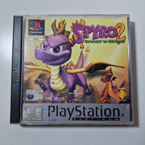 Spyro 2 PS1 Gateway to Glimmer game like new