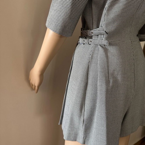 Zara skort one-piece used, size L, houndstooth pattern