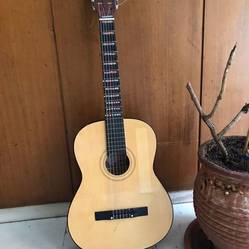 Pearl River classical guitar set used with books and accessories