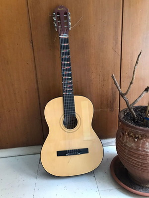 Pearl River classical guitar set used with books and accessories