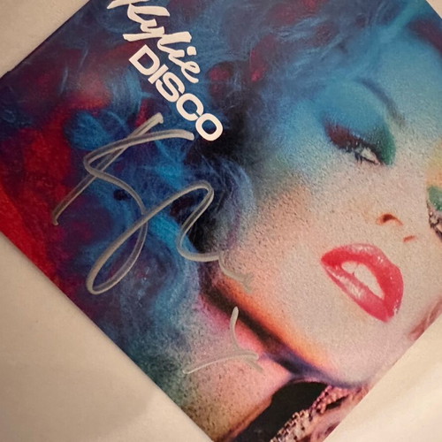 Kylie Minogue autograph in Disco CD booklet new