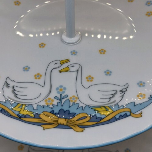 Wunsiedel Bavaria two-tier serving tray for sweets used