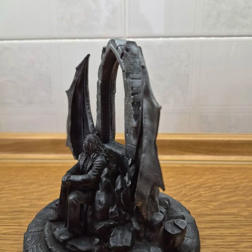 Ozzy Osbourne 3D printed statue, handmade painted
