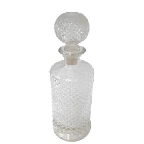 Vintage Diamond Glass Carafe 700 ml like new, lead-free