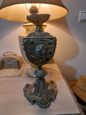 Candlestick used with lamp holder