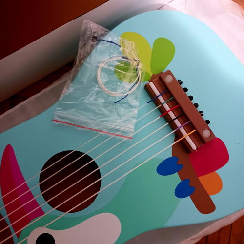 Toucan guitar wooden children's toy like new