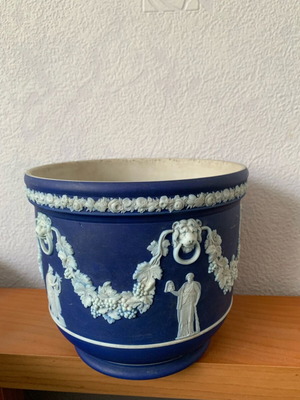 Βάζο αντίκα Wedgwood μεταχειρισμένο του 1865-67 σε navy blue απόχρωση
