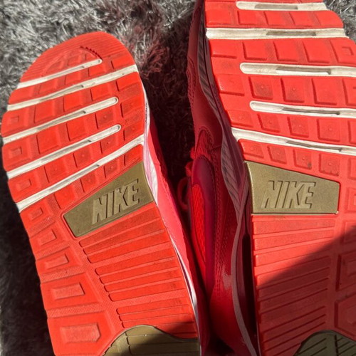 Nike Air Max athletic shoes like new, size 38.5, pink orange