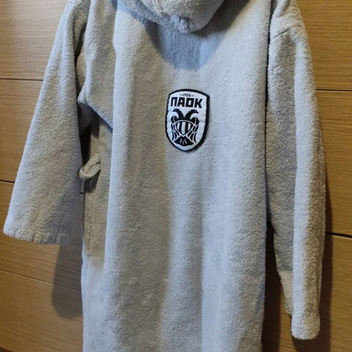 PAOK bathrobe used without belt for 8-10 years old