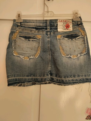 Φούστα τζιν γυναικεία μίνι μέγεθος medium σαν καινούργια μπλε