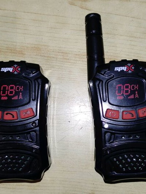 Spy X walkie talkies used, 2 pieces, 400 meters range