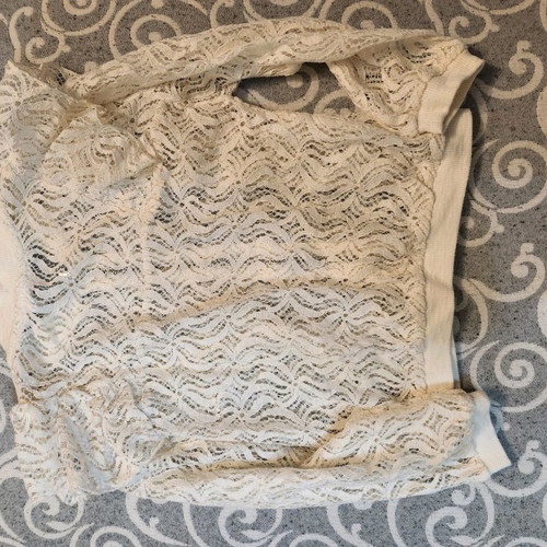 Bomber lace Zara no 6 jacket used, white