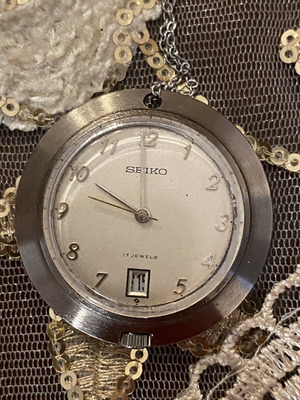 Seiko 6602-9010 vintage mechanical pocket watch, 1969