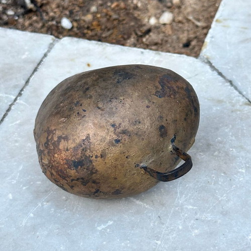 Vintage Traditional Sheep Bell handmade, used, rustic metal