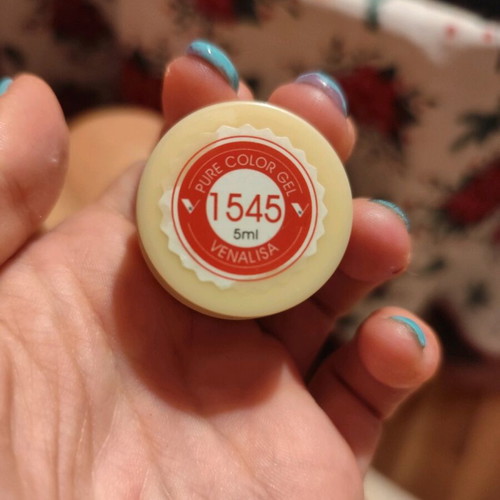 Nail art gel red new, sealed