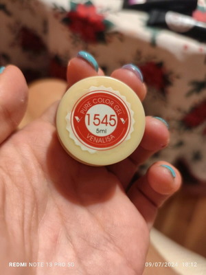 Nail art gel κόκκινο καινούργιο, σφραγισμένο
