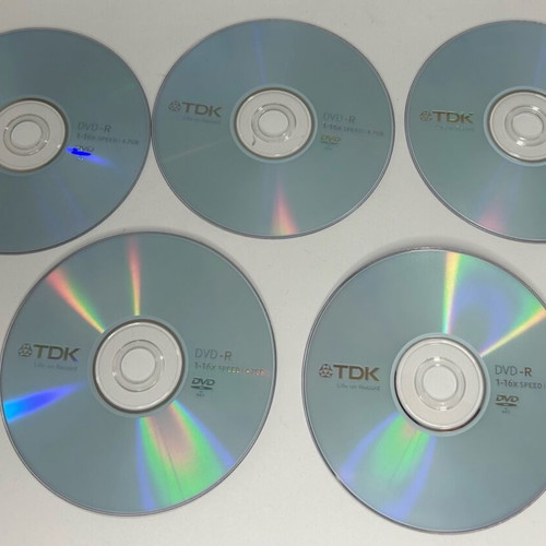 TDK DVD-R and Taiyo Yuden CDR pack like new, 5 and 9 pieces