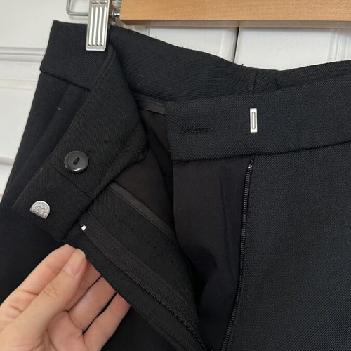 Zini pants with boot effect, black, size M