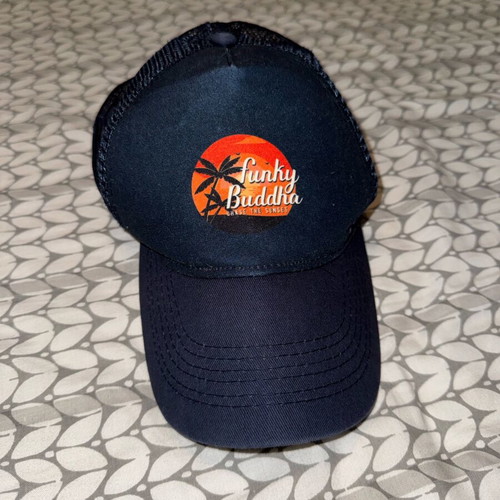 Funky Buddha hat dark blue like new with logo