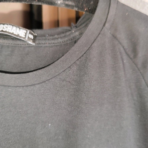 Noshame men's t-shirt like new, size S, black with yellow details