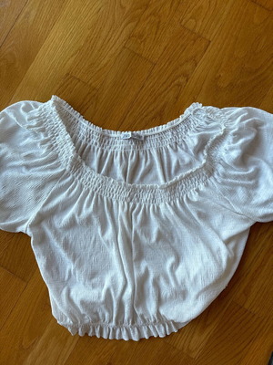 Zara croptop medium λευκό σαν καινούργιο