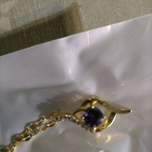 Silver chain with yellow jewelry new