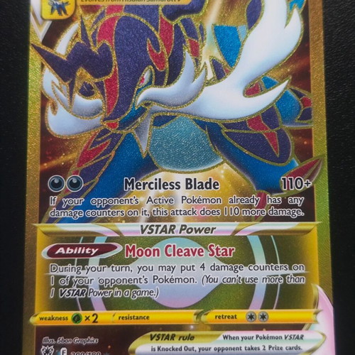 Pokemon Hisuian Samurott VSTAR card new from Astral Radiance 2022