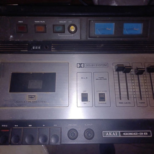 Akai GXC-38 cassette deck vintage, used, made in Japan
