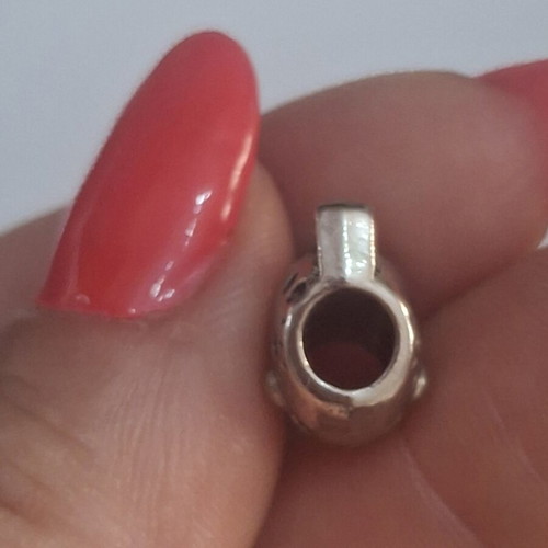 Charm for bracelets cat head silver, like new