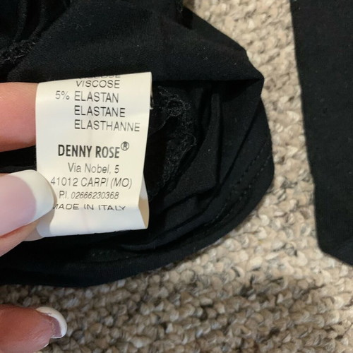 Denny Rose long black blouse-dress like new