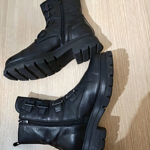 Fardoulis Shoes leather ankle boots like new, size 39, black