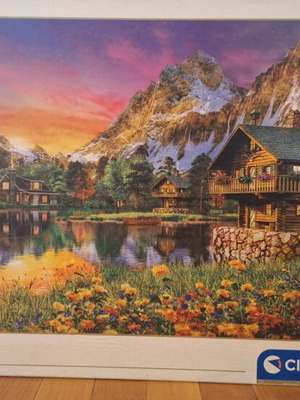 Παζλ Alpine lake μεταχειρισμένο, 6.000 κομμάτια Clementoni