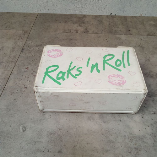 Raks n Roll case for 10 audio tapes used, 1980s