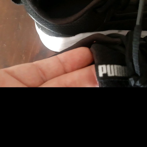 Puma αθλητικά παπούτσια μεταχειρισμένα, μέγεθος 37,5, μαύρα, πανάλαφρα