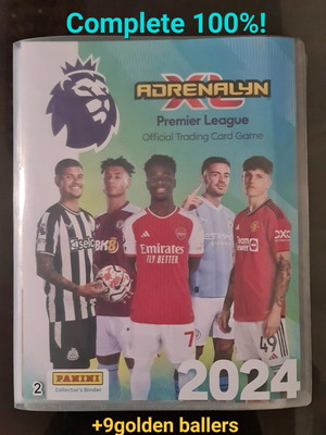 Adrenalyn XL Premier League 2024 Πλήρες άλμπουμ καινούργιο με 9 χρυσές μπάλες