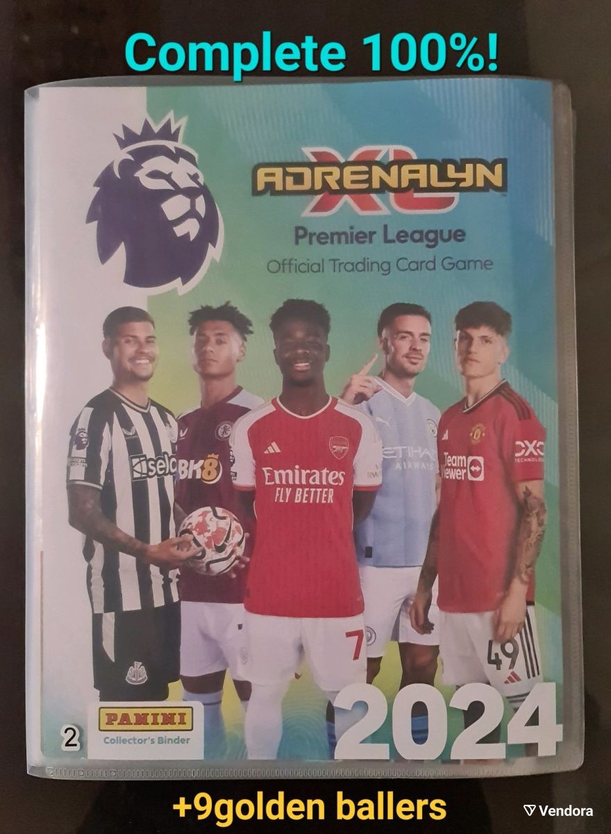 PANINI FIFA 365 2024 Adrenalyn XL binder + all 459 cards + 5 LIMITED