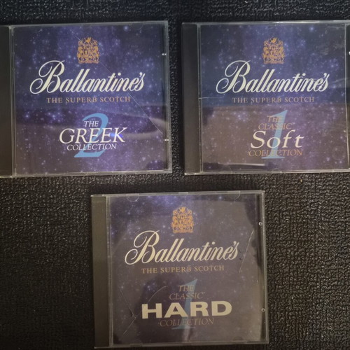 Ballantine's The Classic Hard Collection 3 CD set used, 1995 Greek pop and rock