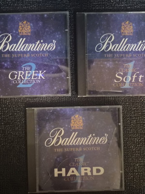 Ballantine's The Classic Hard Collection 3 CD set used, 1995 Greek pop and rock