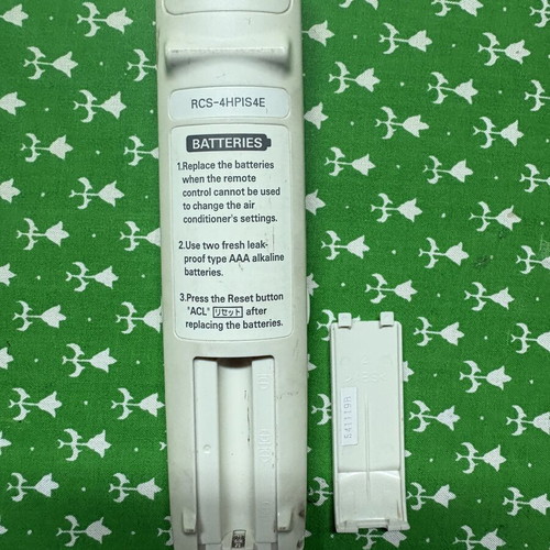 Sanyo RCS-4HPIS4E remote control for air conditioner used