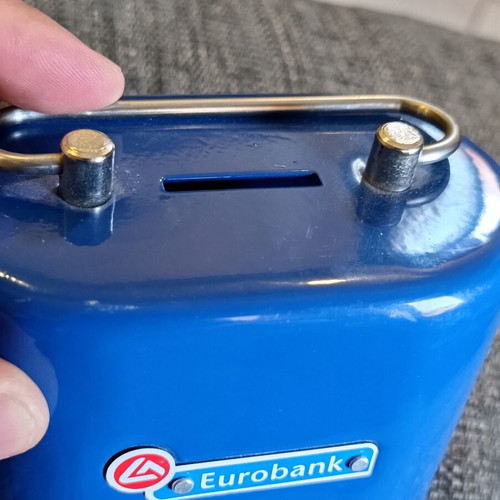 Eurobank piggy bank postal savings for decor