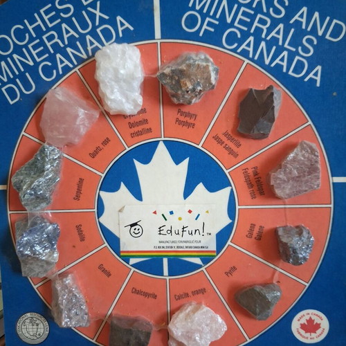 Rocks and Minerals of Canada set new, 12 pieces