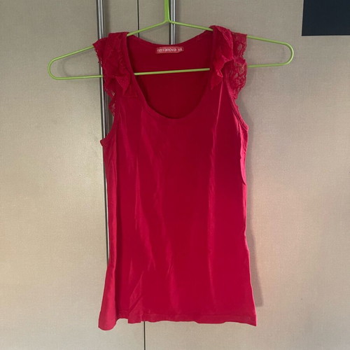 Women's blouse used, red, size XS